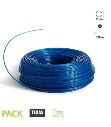 Fil debroussailleuse rond 2 mm bleu TEXAS