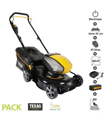 Tondeuse à gazon à batterie 40v incluse coupe 42cm TEXAS Razor 4200 Li