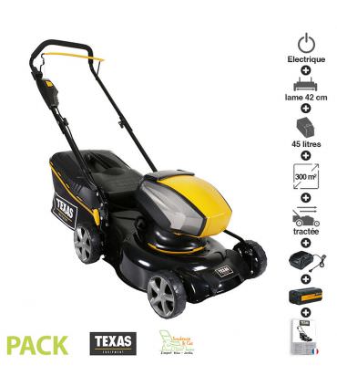 Tondeuse gazon autotractée sur batterie 40v lame 42cm TEXAS Razor 4220TR Li
