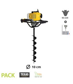 Tarière thermique 52cc TEXAS EA5300 mèche 100 mm Tarière thermique 52cc TEXAS EA5300 mèche 100 mm
