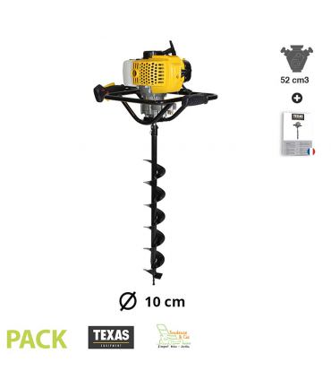 Tarière thermique 52cc TEXAS EA5300 mèche 100 mm