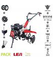 Pack motoculteur roues butteur arracheuse patate vitesses 2AV-1AR LEA LE42212-97W21