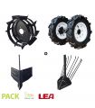 Pack accessoires labour traction arracheuse  pommes de terre LEA pour motobineuse motoculteur thermique