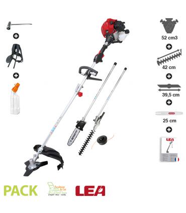 Debroussailleuse multifonctions thermique 4 en 1 52cc LEA LE26517DP