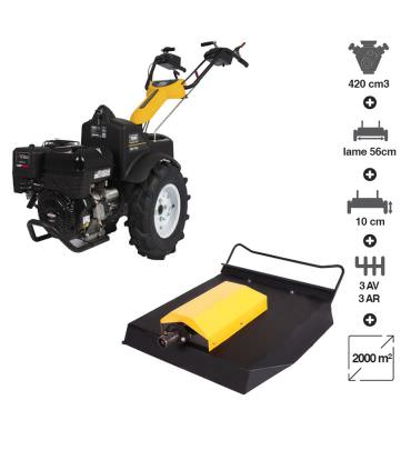 Motoculteur professionnel motofaucheuse 420cc 14cv Briggs et Stratton 6 vitesses démarreur électrique TEXAS Pro Trac