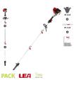 Perche élagueuse thermique longueur 280cm guide 25cm LEA LE33326-25A