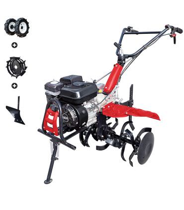 Motoculteur thermique pack labour roues agraires et metal charrue vitesses 2AV-1AR LEA LE42212-97W21