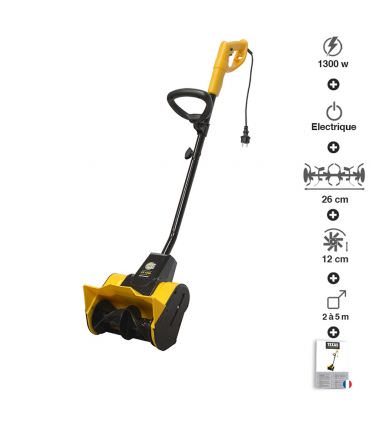 Souffleuse à neige électrique 1300W 120m3/h largeur 26cm TEXAS ST1300