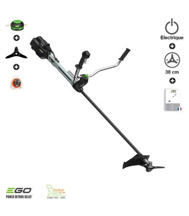Débroussailleuse professionnelle avec guidon arbre transmission carbone Egopower BCX3800E