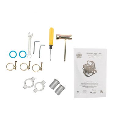 Motopompe 2 temps 42,7 cm3 2cv débit 15000l/h Fermier GF-1343 raccord 1 pouce