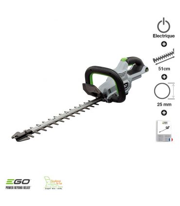 Taille haies sans fil lame 51cm Ego Power+ HT2000E sans batterie ni chargeur