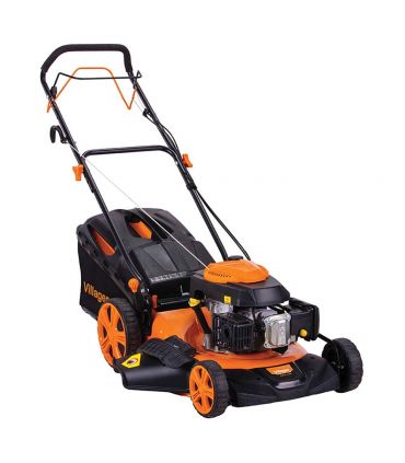 Tondeuse thermique autotractée moteur puissant 173cm3 4,1 cv coupe 50cm mulching VILLAGER Atlas 5111T