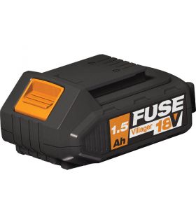 Batterie Lithium ion 18 volts 1,5Ah avec chargeur 1.65A Villager Fuse