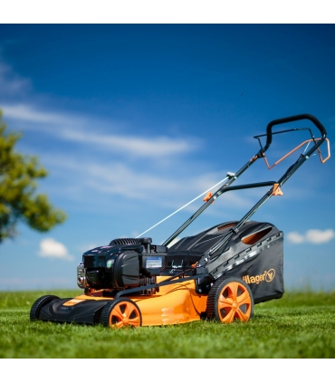 Tondeuse à gazon tractée Briggs  Stratton 150cc lame 50cm mulching VILLAGER Atlas 5111B