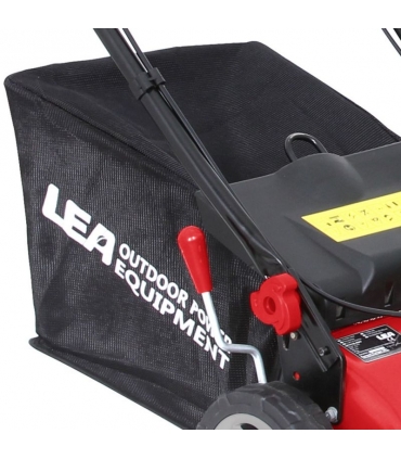 Tondeuse à gazon mulching 4 temps 132cm3 coupe 46cm bac 45 litres LEA