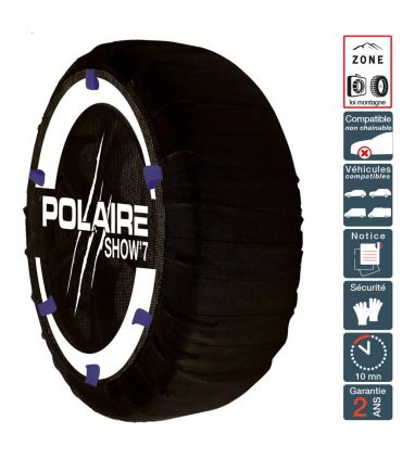 Chaussette chaine neige textile pneu 155/70R15 haute résistance