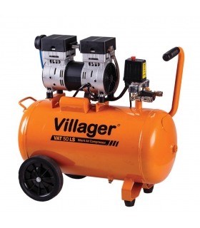 Compresseur d'air silencieux 750W cuve 50 litres Villager VAT50LS