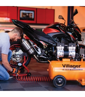 Compresseur d'air silencieux 750W cuve 50 litres Villager VAT50LS