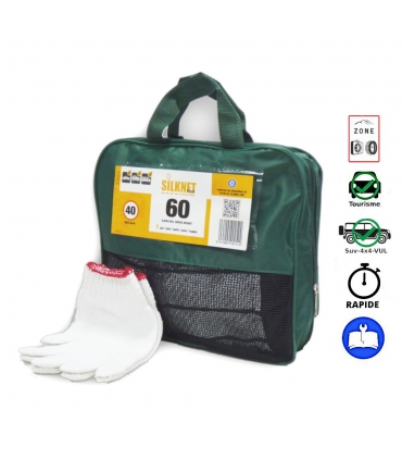 Chaussettes neige pour auto Suv 4x4 235/65-18 255/55-19 225/55-20 homologuées loi Montagne - SILK-100