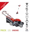 Pack Coupe bordure OFFERT avec Tondeuse démarrage électrique mulching lame 51cm DUNSCH DU12176-51B3ES