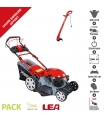 Pack Coupe bordure et Tondeuse thermique mulching 200cm3 coupe 56 cm DUNSCH