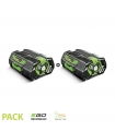 Lot de 2 batteries 4Ah pour outil de jardin sans fil Egopower