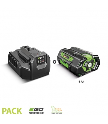 PACK COMPLET Chargeur Standard CH2100E avec batterie 4 Ah  56 volts Ego Power