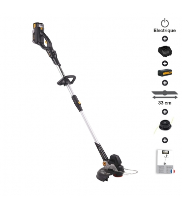 Pack rotofil à batterie 40 v chargeur coupe 33cm GTX4000 Texas