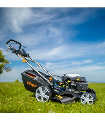 Tondeuse tractée mulching démarrage électrique 173cc 4 en 1 lame 50cm Villager Falcon 5111T-ES