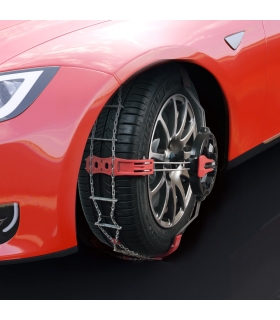 Chaine neige montage frontal et tension automatique pneu 235/40R17