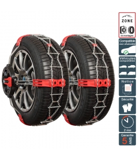 Chaine neige montage frontal et tension automatique pneu 235/45R16