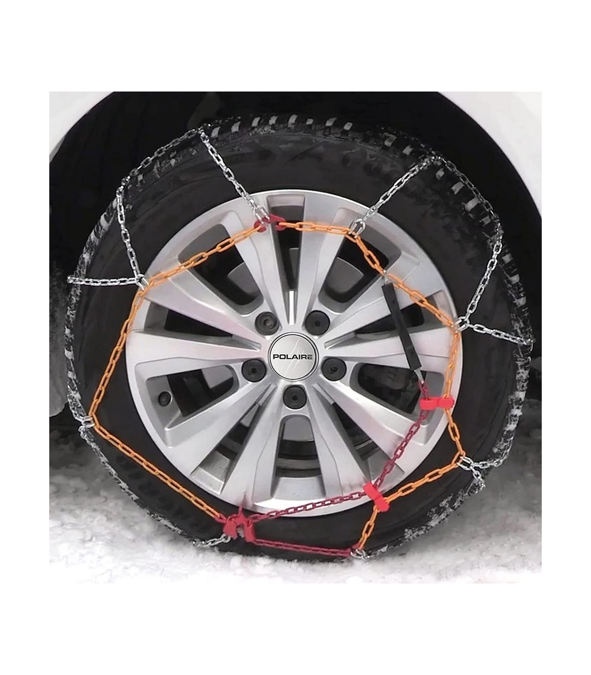 Chaînes à Neige Acier 9mm Pour Pneus 165/70 R13 - Homologuées - Montage Rapide Sans Bouger La Voiture