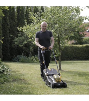 Tondeuse mulching 2 batteries 20V lame 37cm bac 40l TEXAS LMX2037