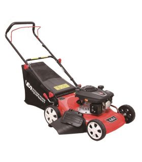 Tondeuse à gazon mulching 4 temps 132cm3 coupe 46cm bac 45 litres LEA Tondeuse à gazon mulching 4 temps 132cm3 coupe 46cm bac 45 litres LEA