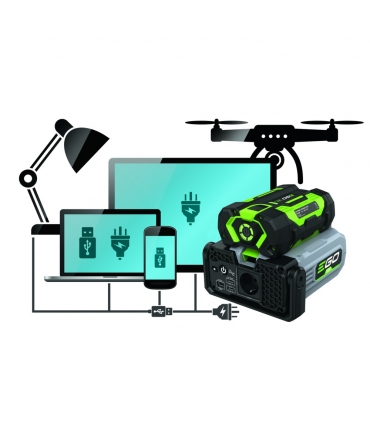 Convertisseur de courant transportable à batterie EgoPower PAD5000E