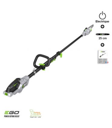 Perche élagueuse téléscopique carbone PS1000E à batterie EgoPower guide Oregon 25 cm