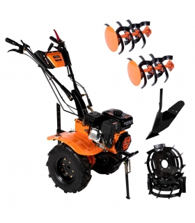 Motoculteur thermique 7,5cv 2AV 1AR roues x4 butteur réglable Detool DZ-M125 Motoculteur thermique 7,5cv 2AV 1AR roues x4 butteur réglable Detool DZ-M125