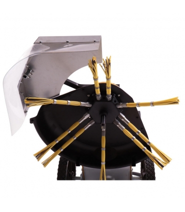 Balayeuse thermique en acier 9 brosses nylon métal 173cc largeur 70cm Texas Pro Weed 710