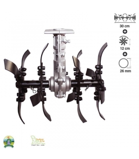 Bineuse universelle 9 dents pour débroussailleuse arbre 26mm FERMIER GF-1375