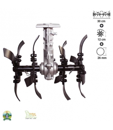 Bineuse universelle 9 dents pour débroussailleuse arbre 26mm FERMIER GF-1375