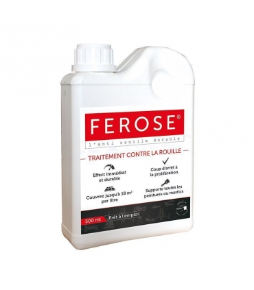 Traitement curatif anti rouille convertisseur de rouille Ferose - bidon 500 ml