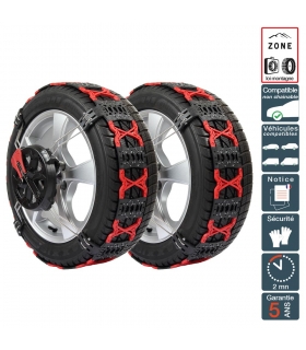 Chaine neige montage frontal et tension automatique pneu 185/70R17 Chaine neige montage frontal et tension automatique pneu 185/70R17