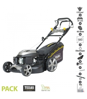 Tondeuse thermique tractée 173 cc 4,3cv démarrage électrique 51cm coupe mulching pack accessoires TEXAS RL515TR/WE Tondeuse thermique tractée 173 cc 4,3cv démarrage électrique 51cm coupe mulching pack accessoires TEXAS RL515TR/WE