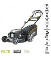 Tondeuse thermique tractée 173 cc 4,3cv démarrage électrique 51cm coupe mulching pack accessoires TEXAS RL515TR/WE