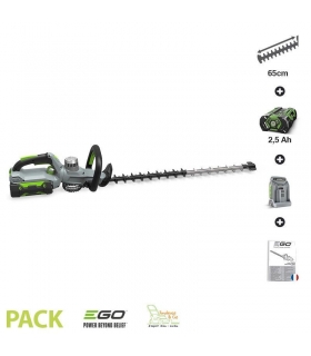 Pack taille-haies sans fil avec batterie 2,5Ah et chargeur inclus EGO POWER HT6500E-P Pack taille-haies sans fil avec batterie 2,5Ah et chargeur inclus EGO POWER HT6500E-P