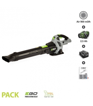 Pack pour souffler les feuilles EGOPOWER LB5301E batterie 56v chargeur inclus volume d air 900m3