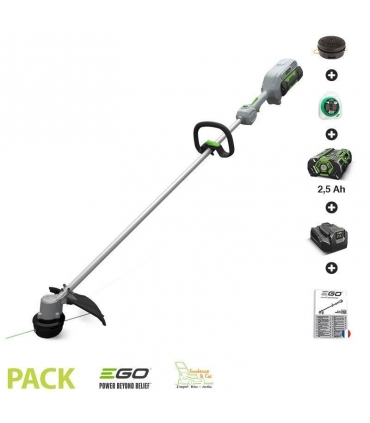 Pack coupe bordure sans fil EGO POWER à tête de coupe 33 cm batterie lithium 56V 2,5 Ah et chargeur - ST1300E