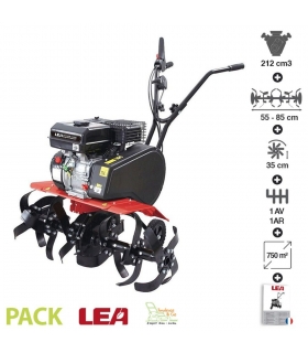 Motobeche thermique 212cc 4100W 2 vitesses fraisage 55 ou 85cm roues de transport LEA LE42212-85W11 Motobeche thermique 212cc 4100W 2 vitesses fraisage 55 ou 85cm roues de transport LEA LE42212-85W11