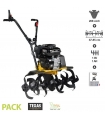 Motobineuse thermique 208 cm3 5,6cv moteur Briggs et Stratton travail 36 à 85cm Texas Lilli 534B