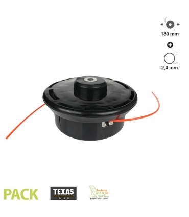 Tête de débroussailleuse universelle TEXAS diamètre 130mm fil 2,4mm